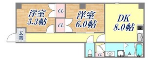 リヴィエール姫島の物件間取画像